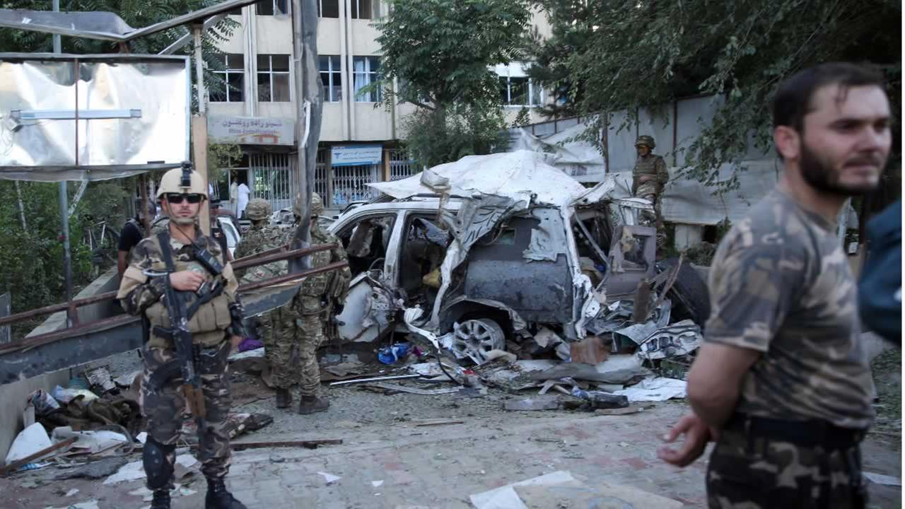  Three people were killed in a suicide attack