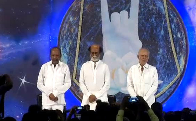 Rajinikanth meeting his fans in Chennai