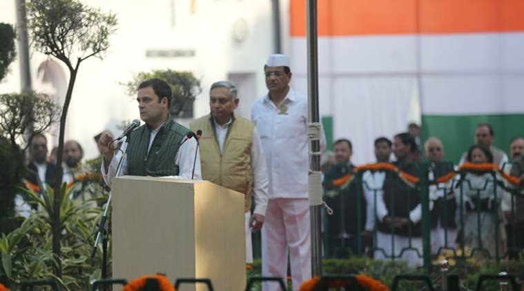 Congress President Rahul Gandhi addressing on 133rd foundation day