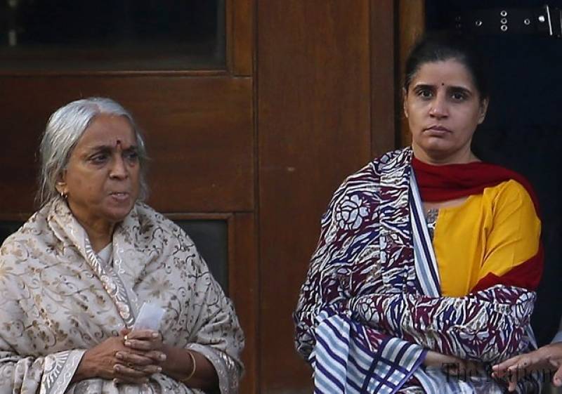 Kulbushan Jadhav's wife and mother