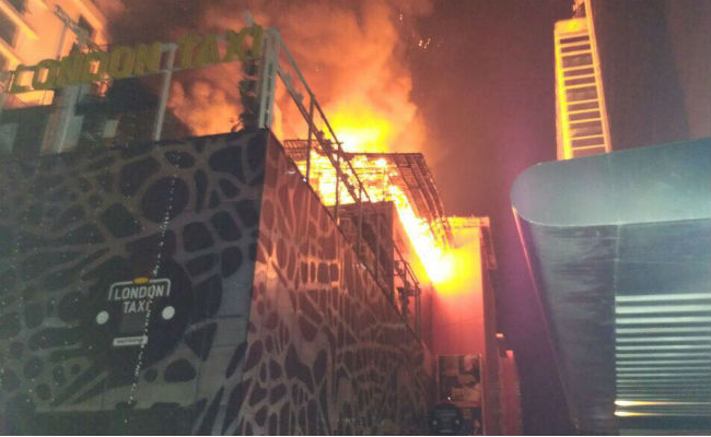 The fire seems to have started at a restaurant in Kamala Mills Compound, Lower Parel