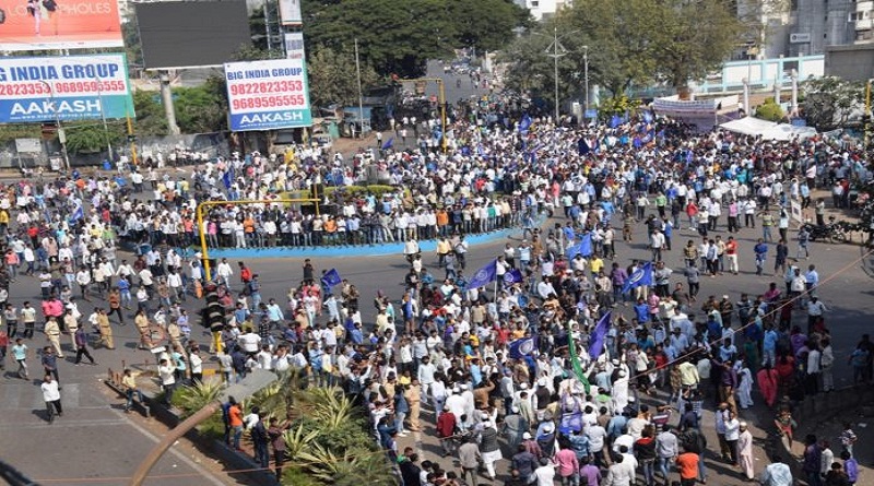 A site of the protest 