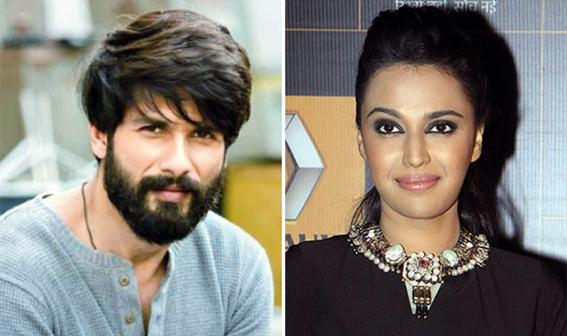 Shahid Kapoor and Swara Bhaskar