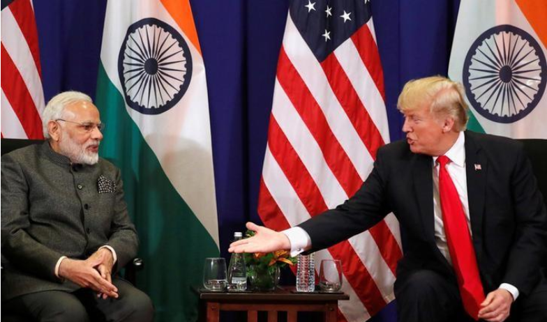  U.S. President Donald Trump holds a bilateral meeting with Prime Minister Narendra Modi 