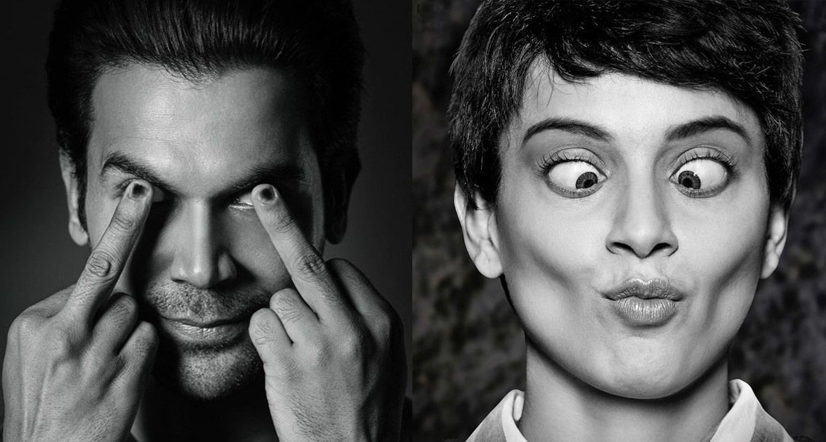 Bollywood actors Rajkumar Rao and Kangana Ranaut 