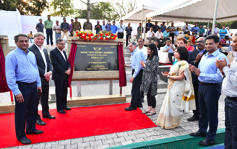 Tata Trusts and Tata Steel  at the establishment of the Naval Tata Hockey Academy