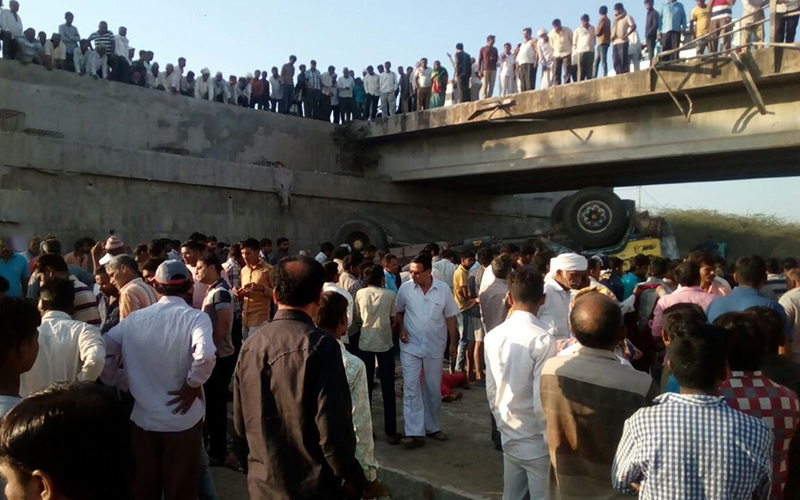 Site of the accident in Gujrat