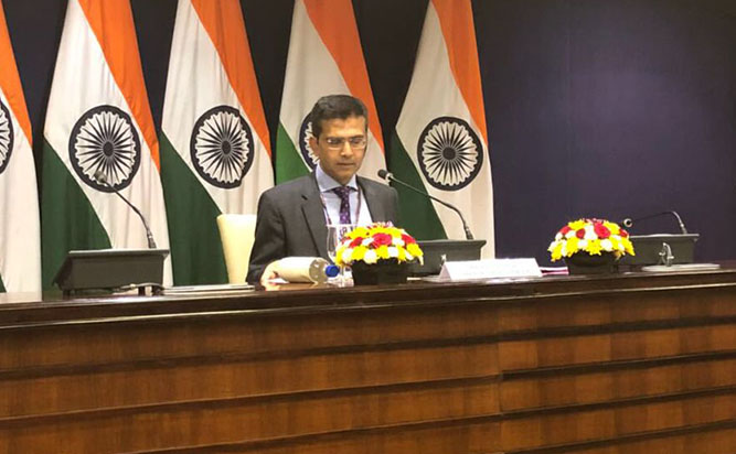 MEA spokesperson Raveesh Kumar 