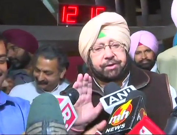 Chief Minister  Amarinder Singh