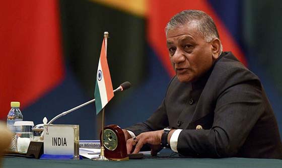  Minister of State  for External Affairs General (Retd) V.K. Singh