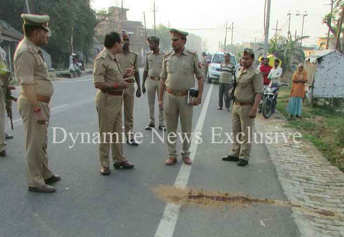 घटनास्थल पर पहुंचे एसपी आरपी सिंह, जमकर लताड़ा कोतवाल को