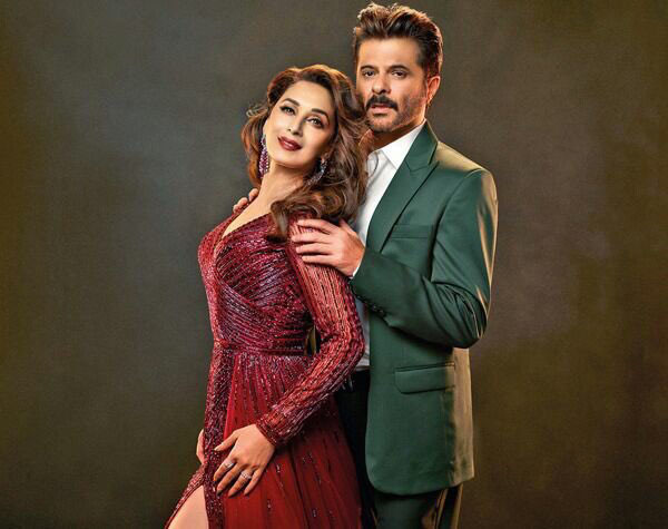 Madhuri Dixit and Anil Kapoor 