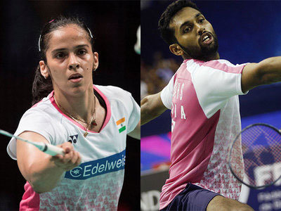 Saina Nehwal (Left) and HS Prannoy (Right)