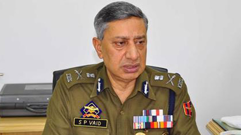  SP Vaid,  DGP, Jammu and Kashmir 