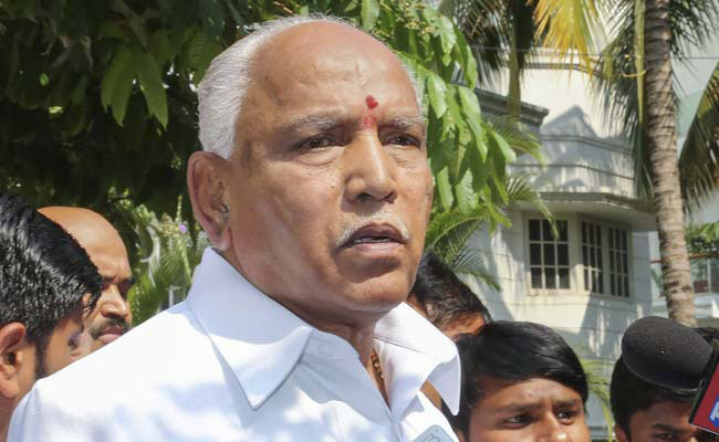 B S Yeddyurappa (File Photo)