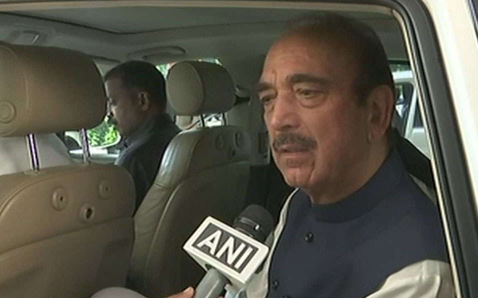 Congress leader Ghulam Nabi Azad 