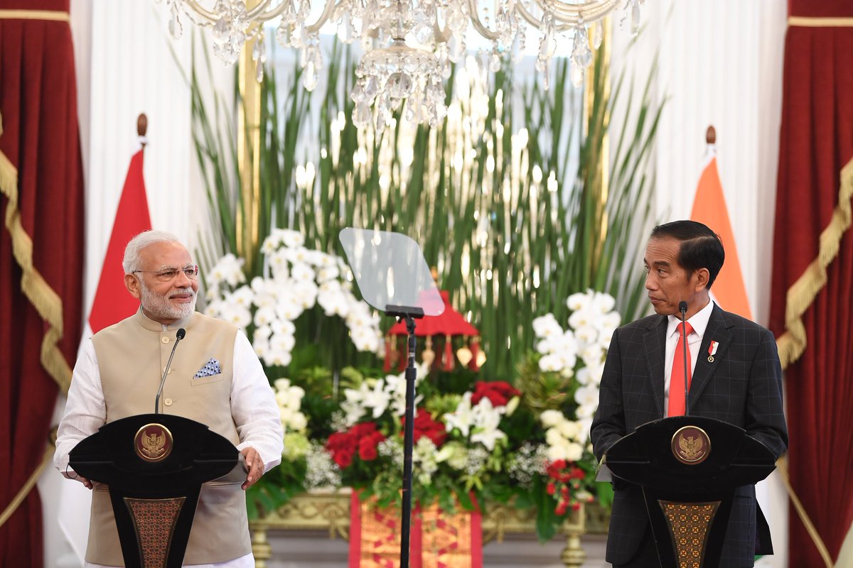 Prime Minister Narendra Modi with President Joko Widodo