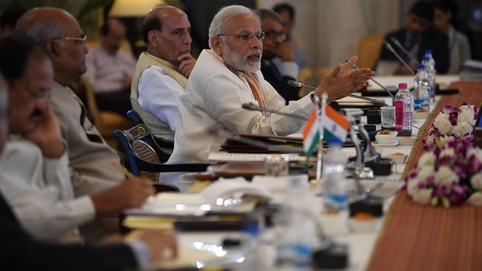 PM Modi addressing the opening session of the 49th Conference of Governors at Rashtrapati Bhawan