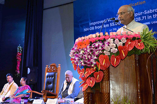 President Ram Nath Kovind addressing a gathering