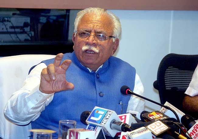 Haryana chief minister Manohar Lal Khattar (File Photo)