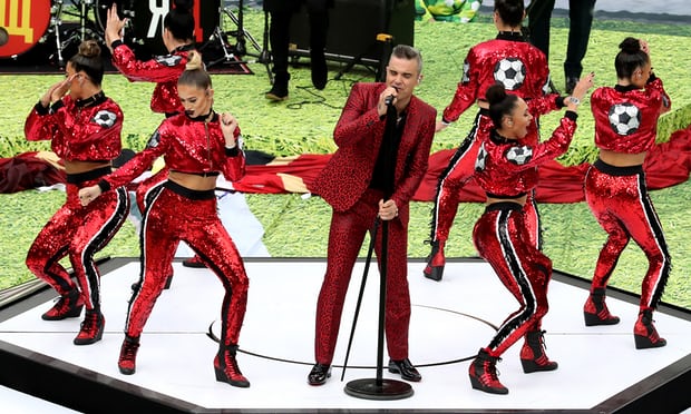 Robbie Williams opens World Cup