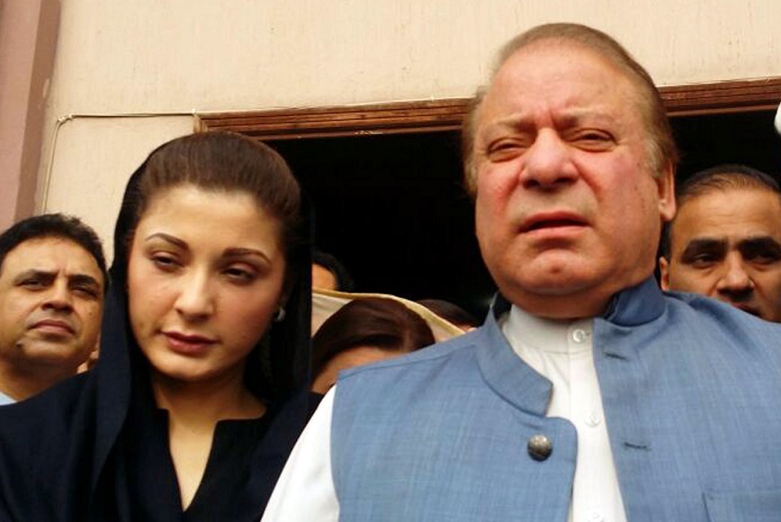 Nawaz Sharif and his daughter Maryam Nawaz (File Photo)