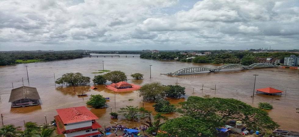 A site of the flood in Kerala