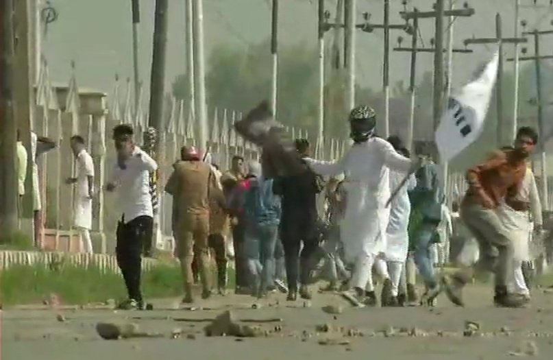 Protests in Srinagar on the occasion of Eid-Al-Adha