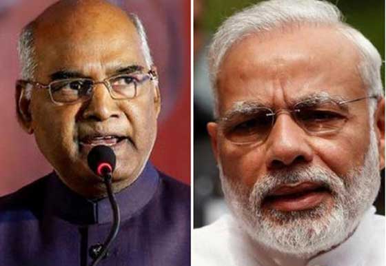 PM Narendra Modi, President Ram Nath Kovind