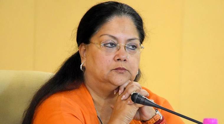 Chief Minister Vasundhara Raje