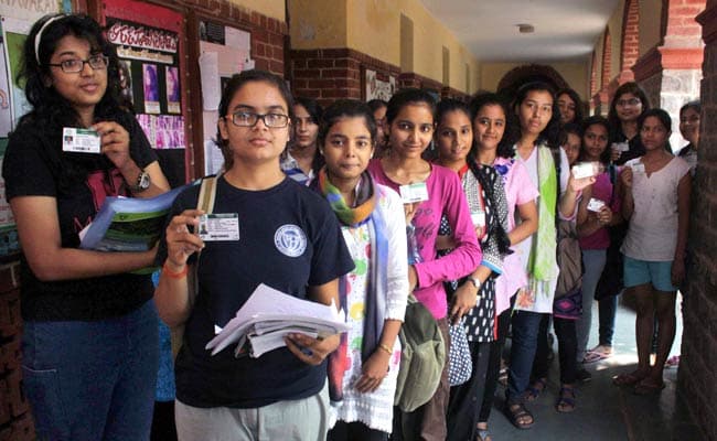 Student waiting to cast their vote