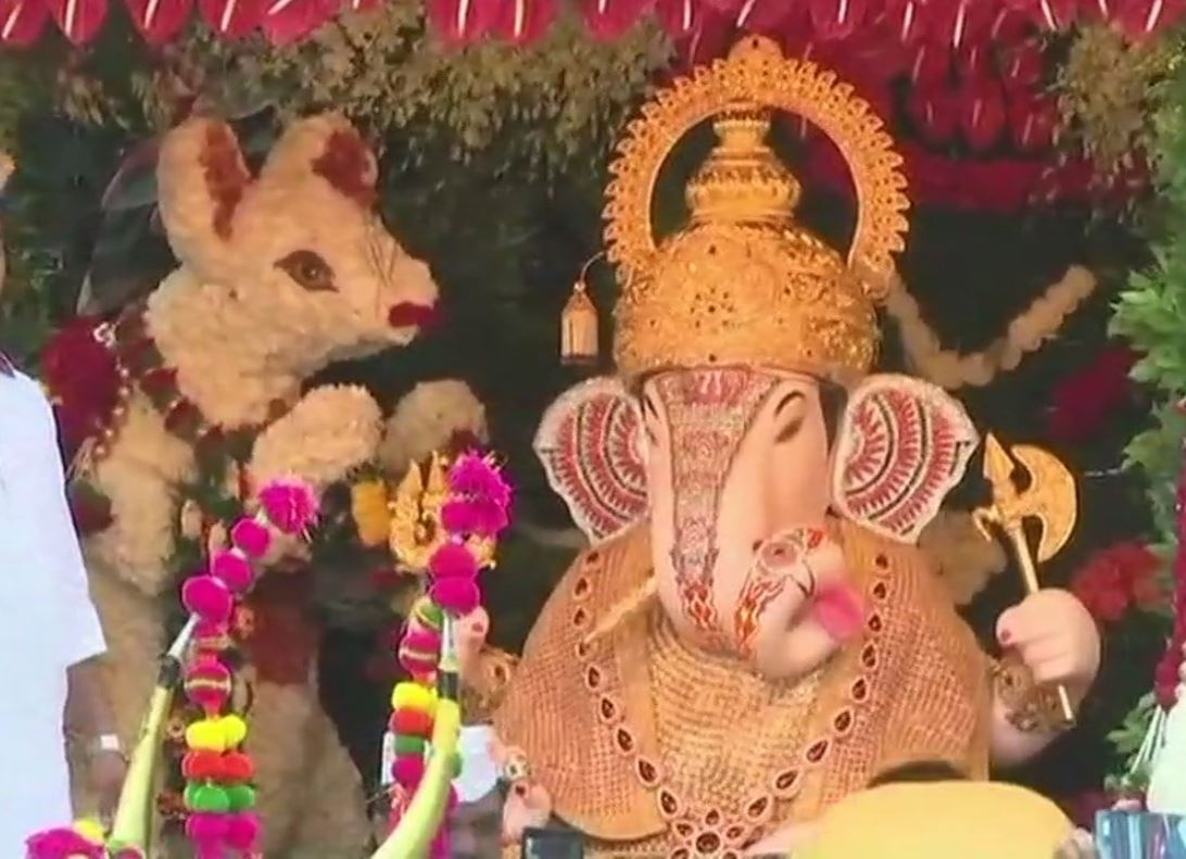 Dagdusheth Halwai Ganapati Temple on the festival of Ganesh Chaturthi