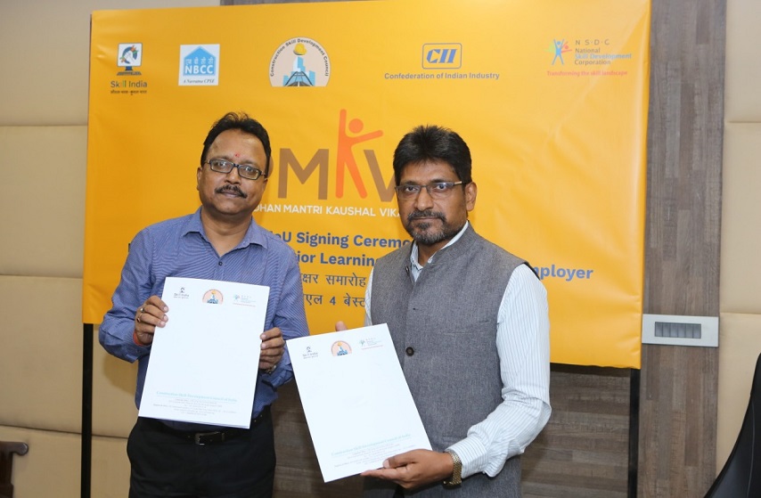 Manas Kaviraj, NBCC and Anand Kumar Singh, CEO, CSDCI