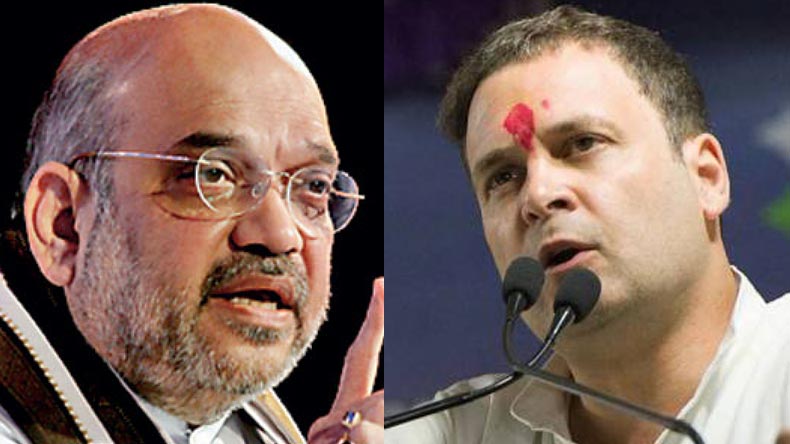 BJP president Amit Shah and Congress chief Rahul Gandhi (File Photo)