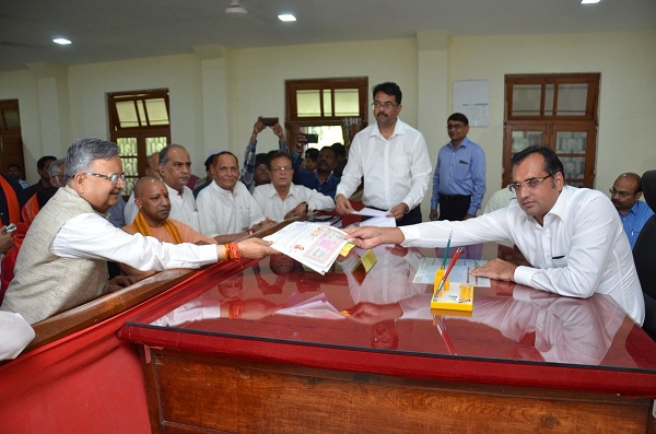 Chhattisgarh Chief Minister Raman Singh filing  nomination for Chhattisgarh assembly election