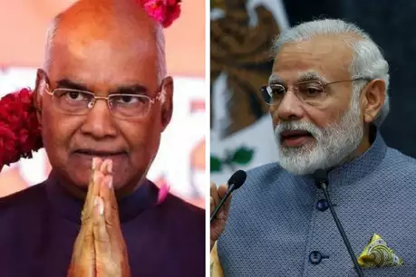 President Ram Nath Kovind and Prime Minister Narendra Modi