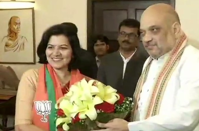 Aparajita Sarangi  joins the Bharatiya Janata Party