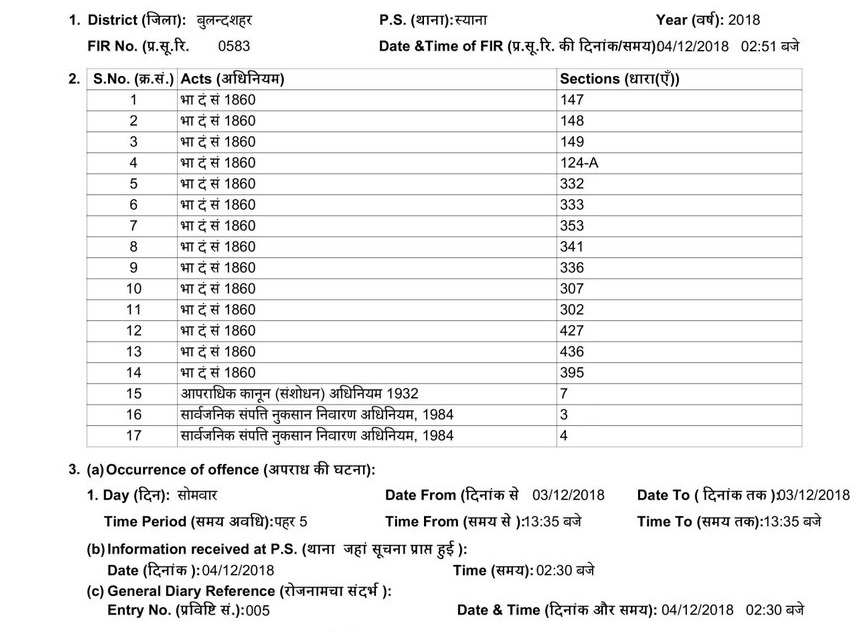 FIR की कापी