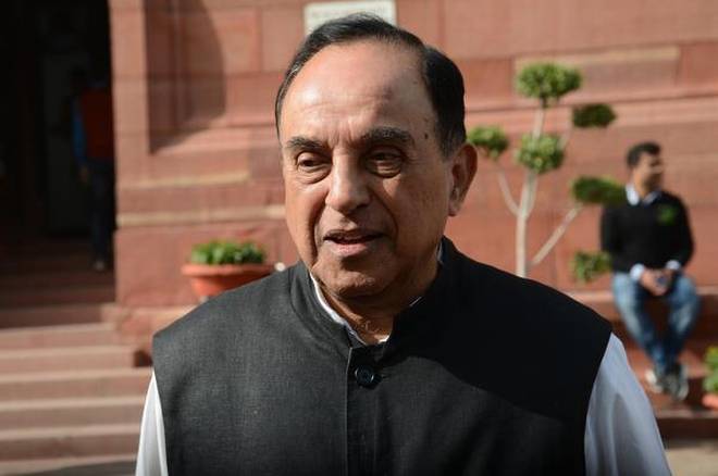 Bharatiya Janata Party (BJP) leader Subramanian Swamy