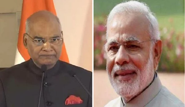 President Ram Nath Kovind and PM Narendra Modi