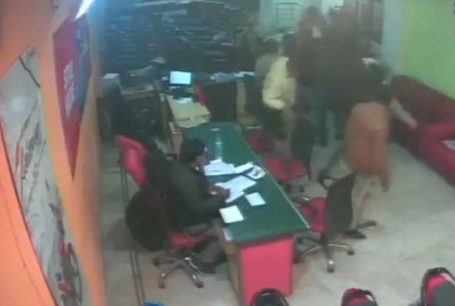 A still of CCTV footage