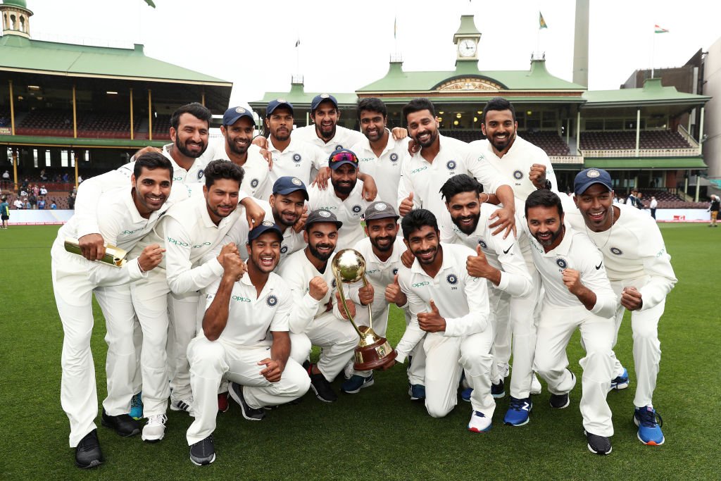 Team India after the victory