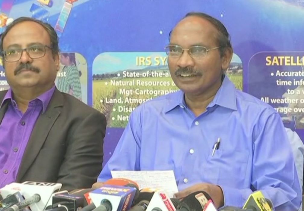 ISRO Chief K Sivan addresses the media in Bengaluru