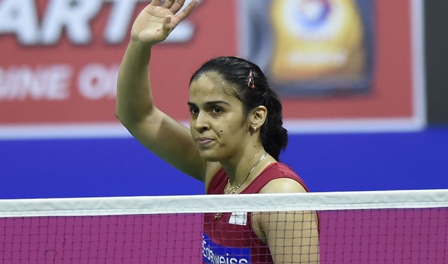 Indian shuttlers Saina Nehwal