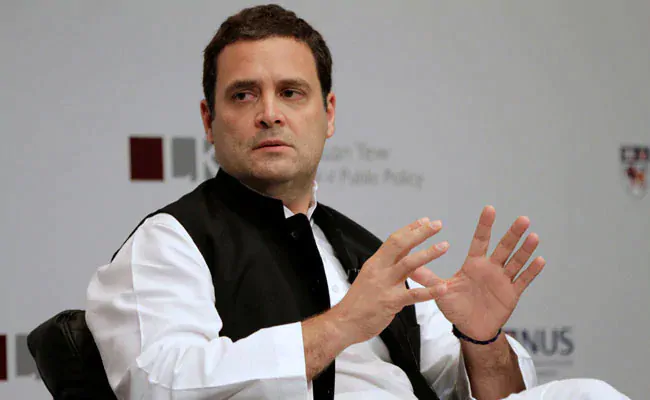 Congress president Rahul Gandhi