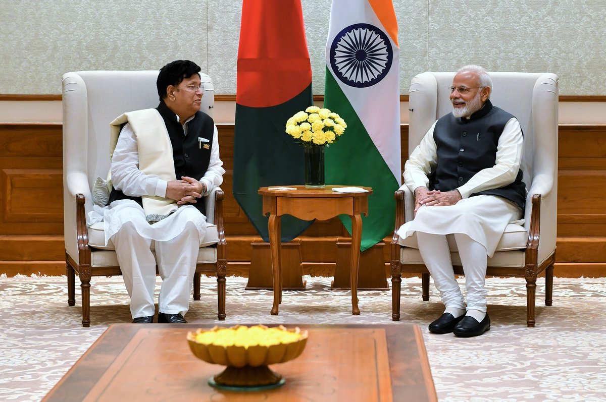 Prime Minister Narendra Modi and Bangladesh Foreign Affairs Minister AK Abdul Momen