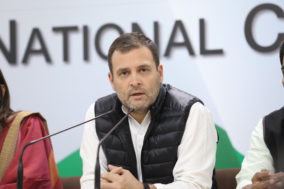 Congress president Rahul Gandhi