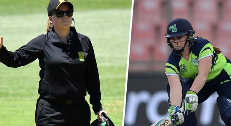 Umpires Eloise Sheriden (Left) and Mary Waldron (Right)