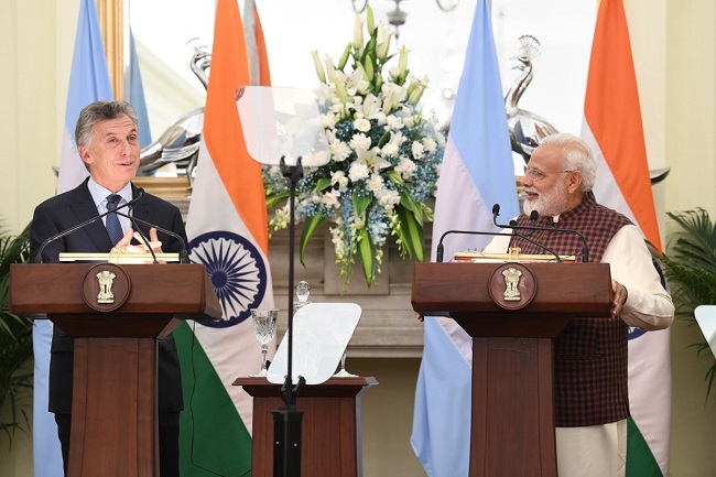 Prime Minister Narendra Modi and President of the Argentine Republic