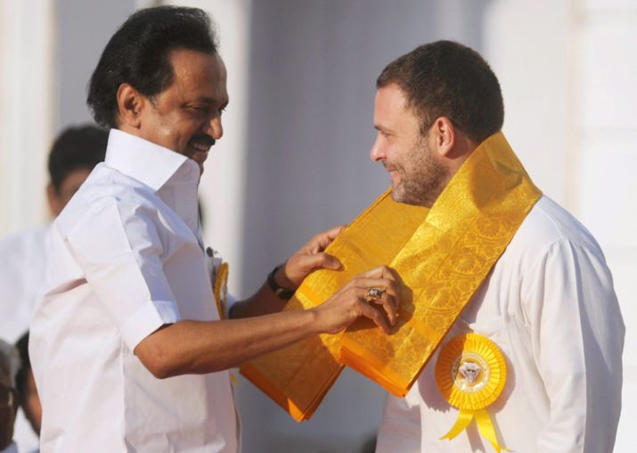 Rahul Gandhi and MK Stalin